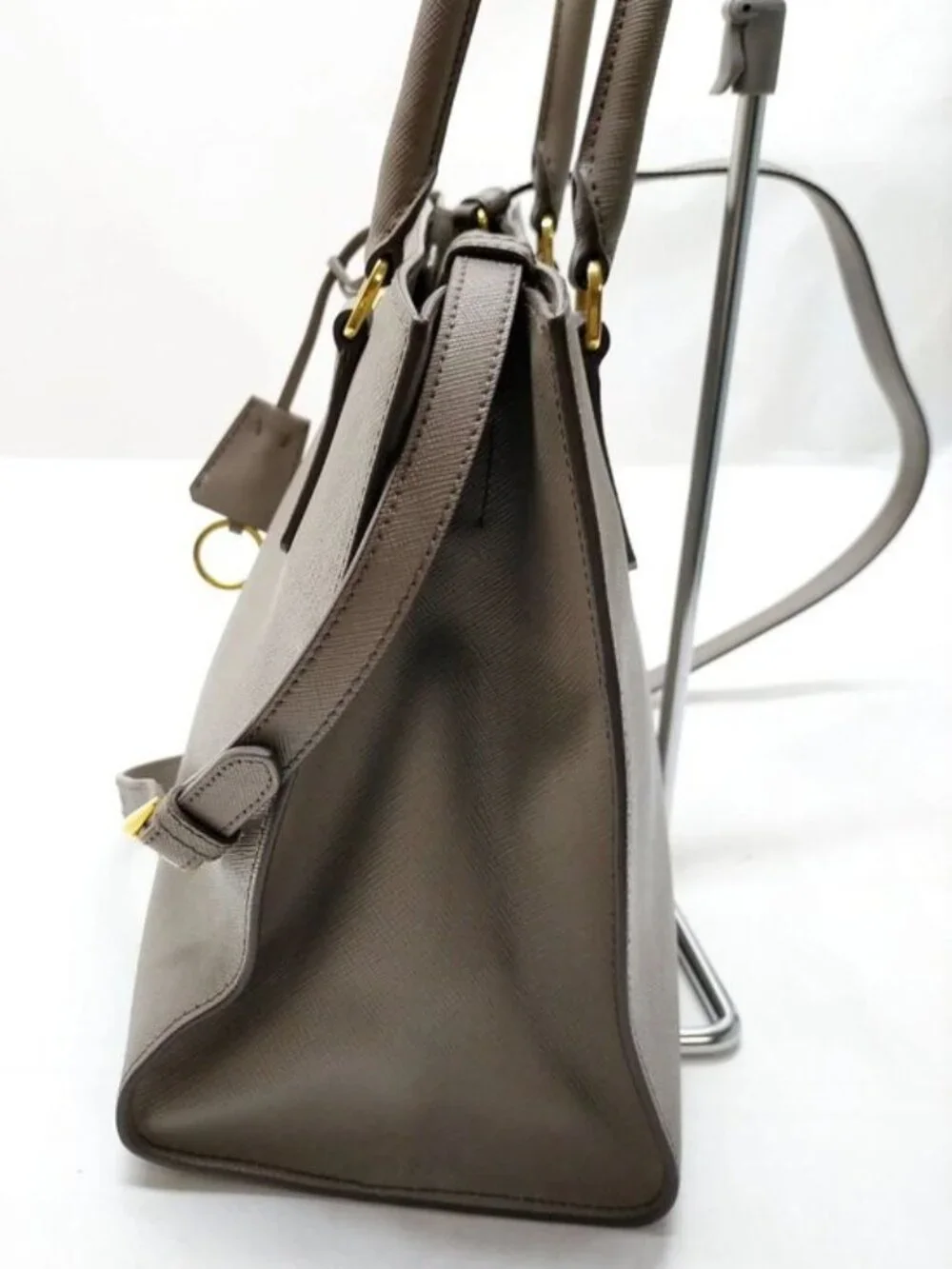 Authentic Prada Galleria Saffiano Lux Tote Bag Leather Shoulder Bag